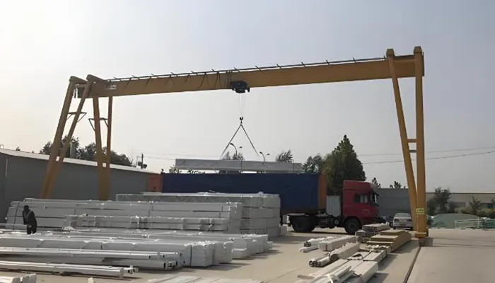 single girder gantry crane with box girder design